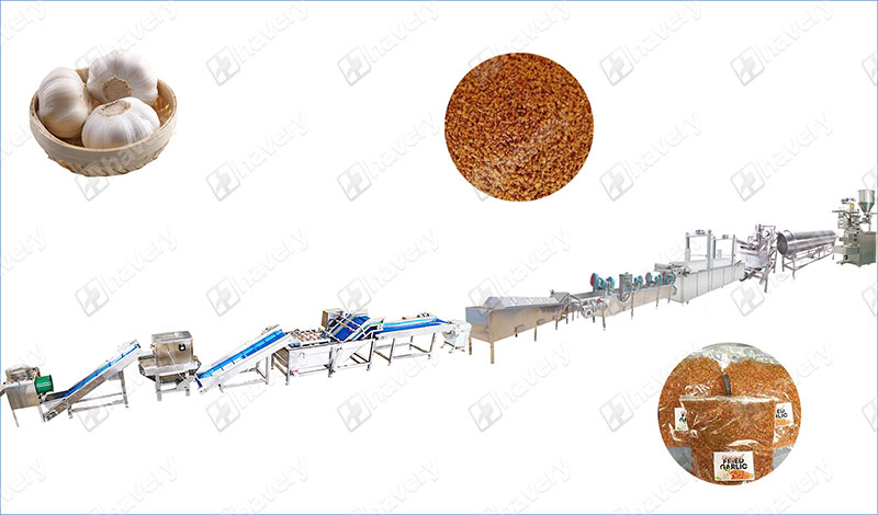 fried garlic granulate production line