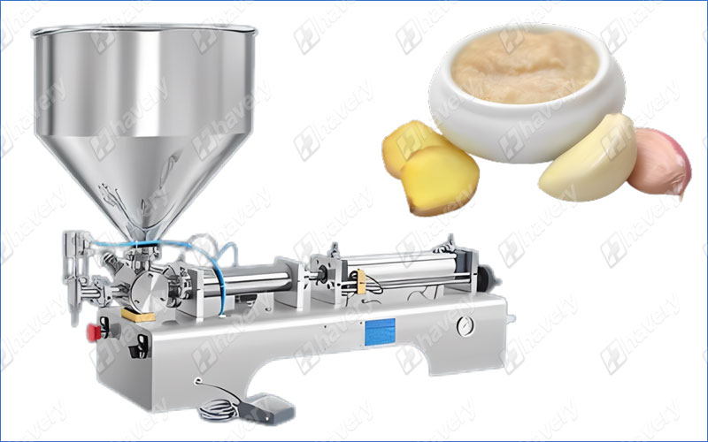 ginger garlic paste pouch packing machine